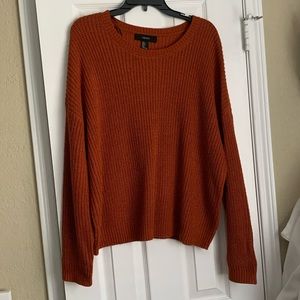 darker orange sweater